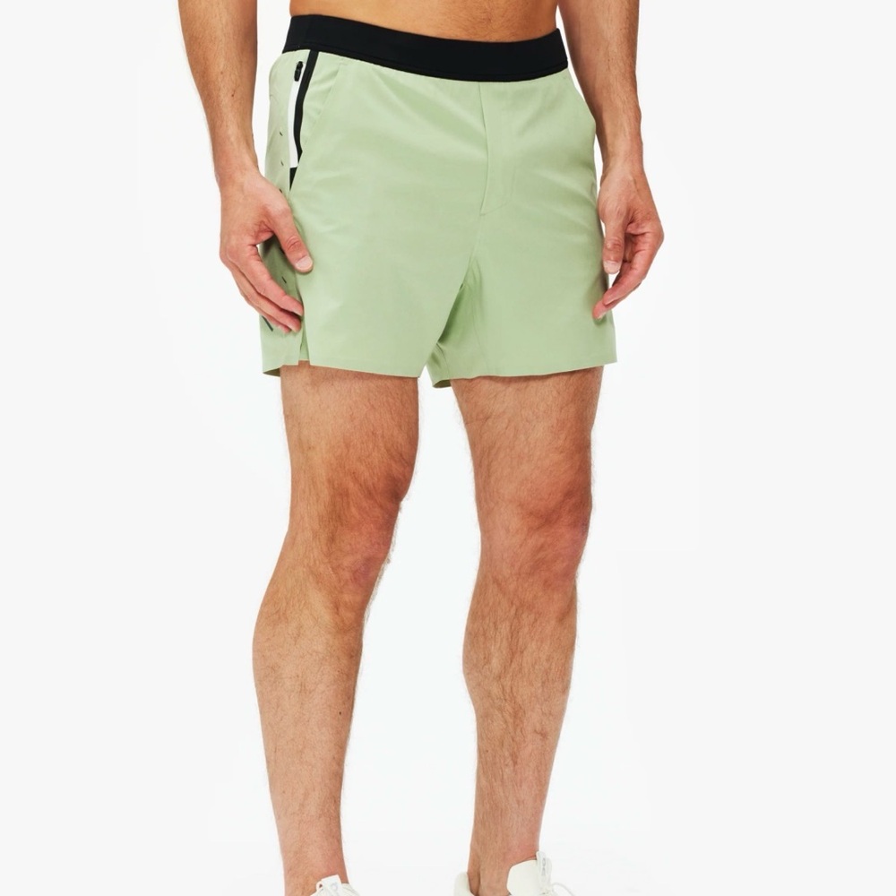 Ten Thousand Men's Light Mint Athletic Shorts with Black Waistband
